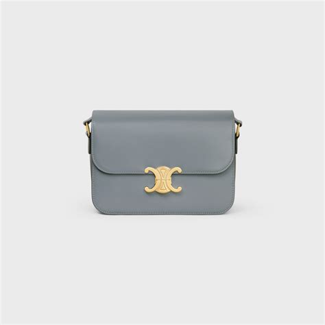 celine navy blue|CLASSIQUE TRIOMPHE BAG IN SHINY CALFSKIN.